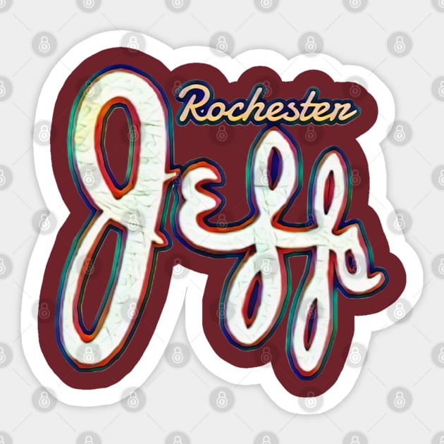 Rochester Jeffersons Sticker by Kitta’s Shop